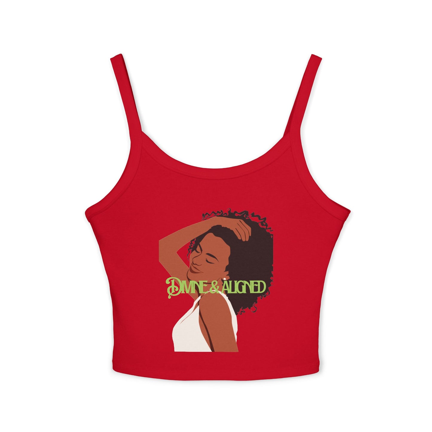 Empowering Women's Spaghetti Strap Tank Top, Casual Summer Wear, Self-Love Apparel, Gift for Her, Spiritual Fashion