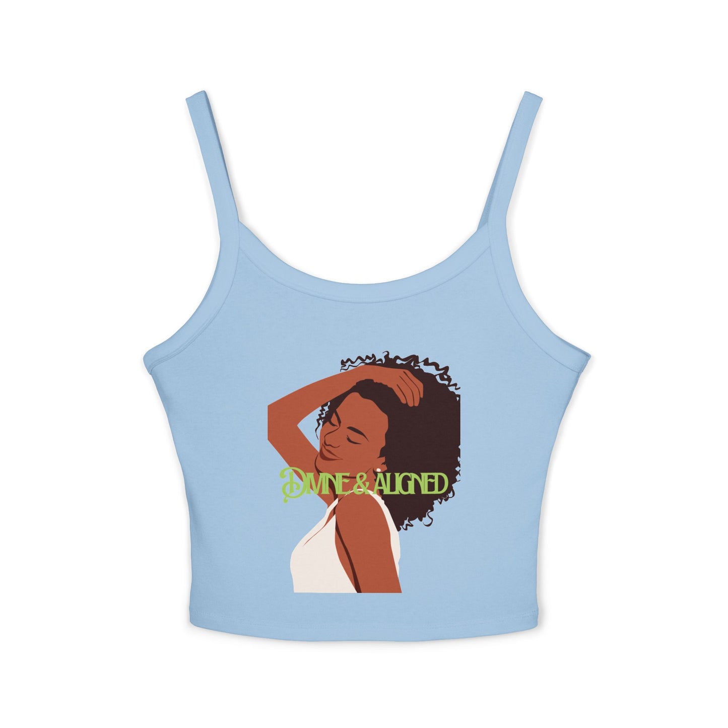 Empowering Women's Spaghetti Strap Tank Top, Casual Summer Wear, Self-Love Apparel, Gift for Her, Spiritual Fashion