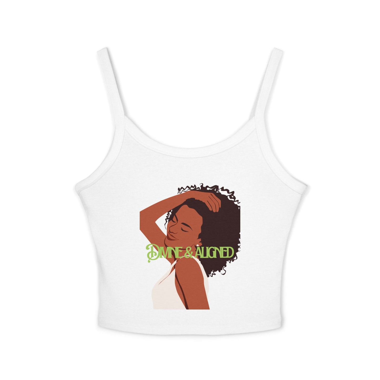 Empowering Women's Spaghetti Strap Tank Top, Casual Summer Wear, Self-Love Apparel, Gift for Her, Spiritual Fashion