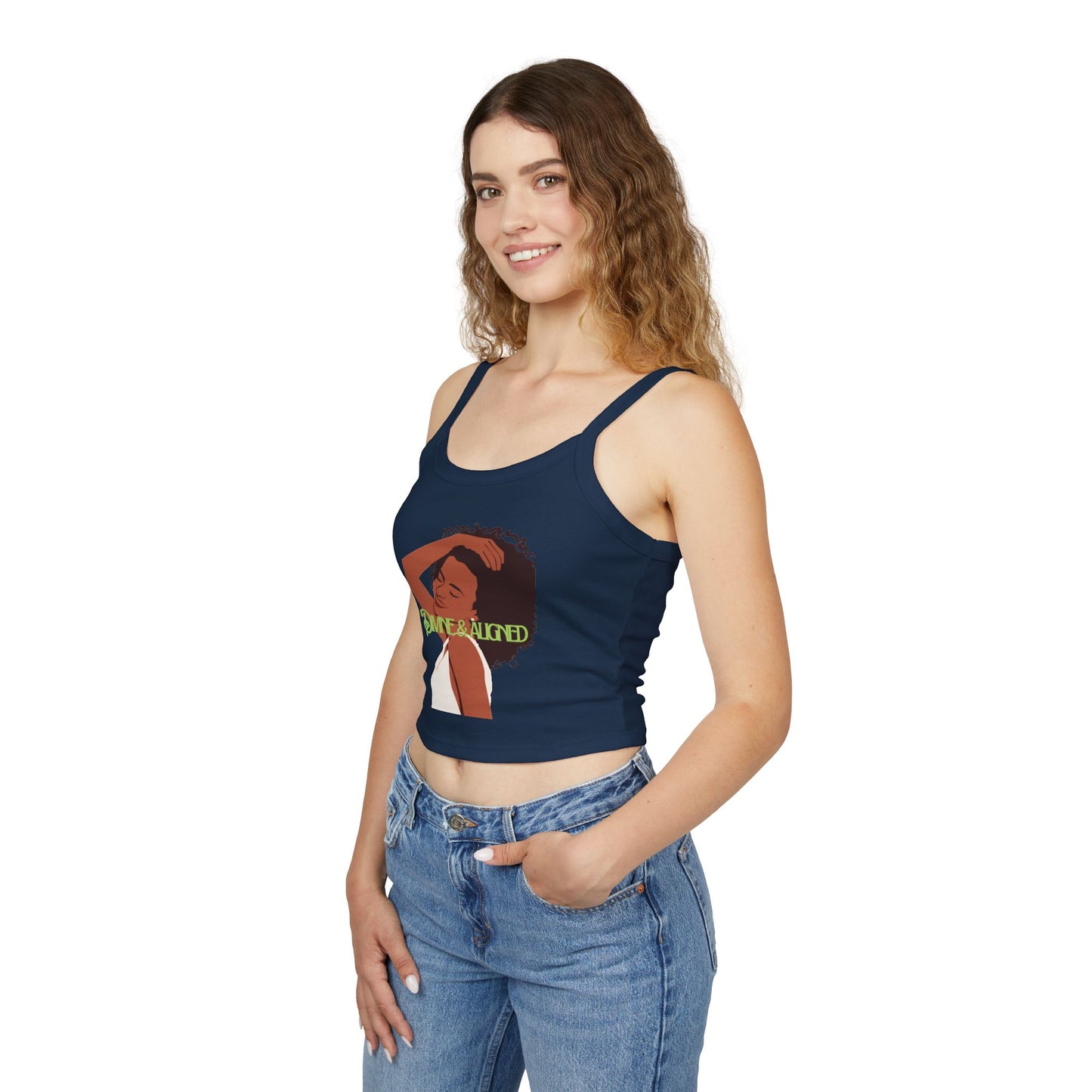 Empowering Women's Spaghetti Strap Tank Top, Casual Summer Wear, Self-Love Apparel, Gift for Her, Spiritual Fashion
