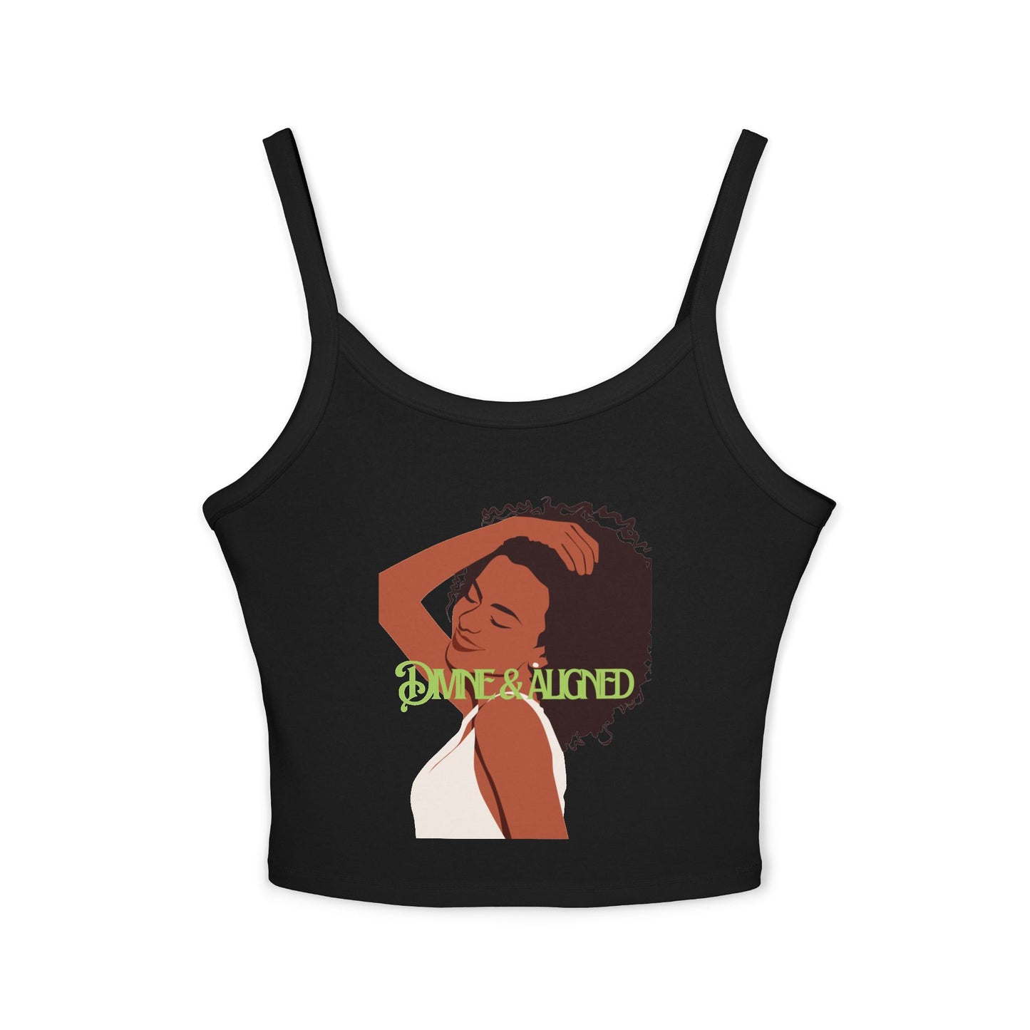 Empowering Women's Spaghetti Strap Tank Top, Casual Summer Wear, Self-Love Apparel, Gift for Her, Spiritual Fashion